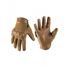Тактические перчатки из кожи Aramid Mil-Tec тёмный койот