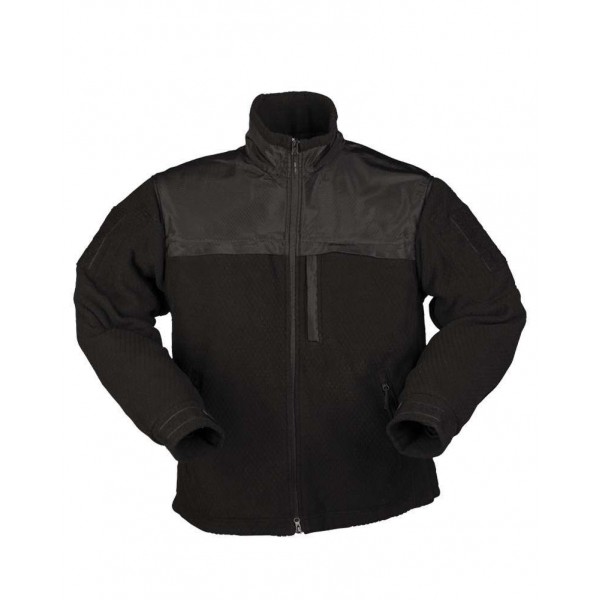 Тактична флісова кофта Hextac Mil-Tec чорна тактична флісова кофта - 3393041