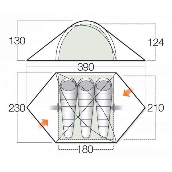 Палатка Vango Halo 300 Anthracite - 3394071