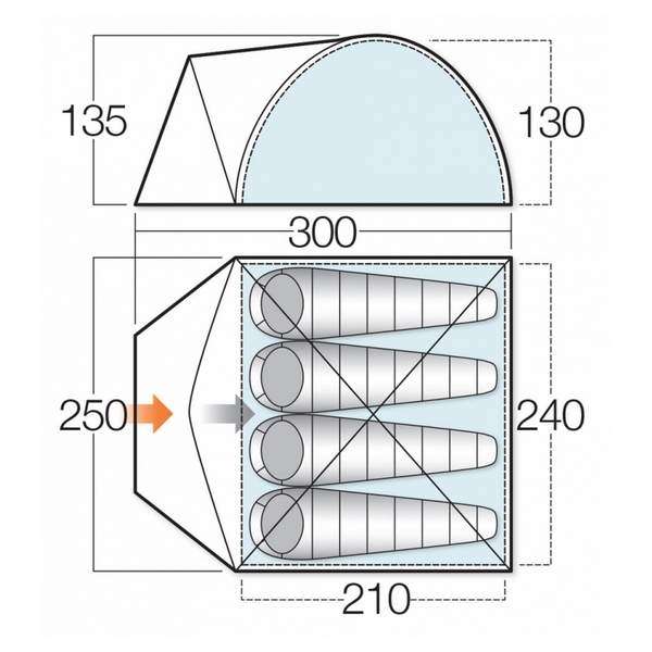 Намет Vango Alpha 400 Apple Green - 3394073 Намет Vango Alpha 400 Apple Green - 3394073