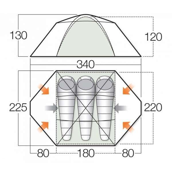 Намет Vango Mistral 300 Terracotta - 3394075
