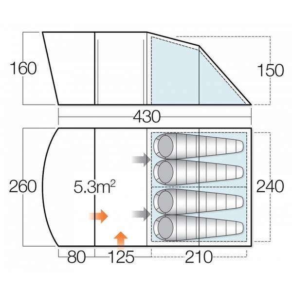 Намет Vango Opera 400 Apple Green - 3394077 Намет Vango Opera 400 Apple Green - 3394077