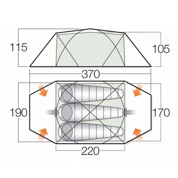 Палатка Vango Nemesis 300 Cactus - 3394079 Палатка Vango Nemesis 300 Cactus - 3394079