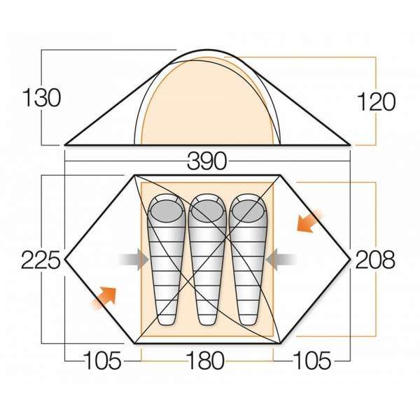 Намет Vango Halo XD 300 Cactus - 3394082 Намет Vango Halo XD 300 Cactus - 3394082