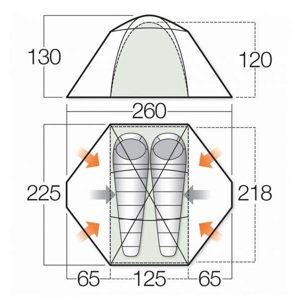 Палатка Vango Mistral 200 Terracotta - 3394086 Палатка Vango Mistral 200 Terracotta - 3394086