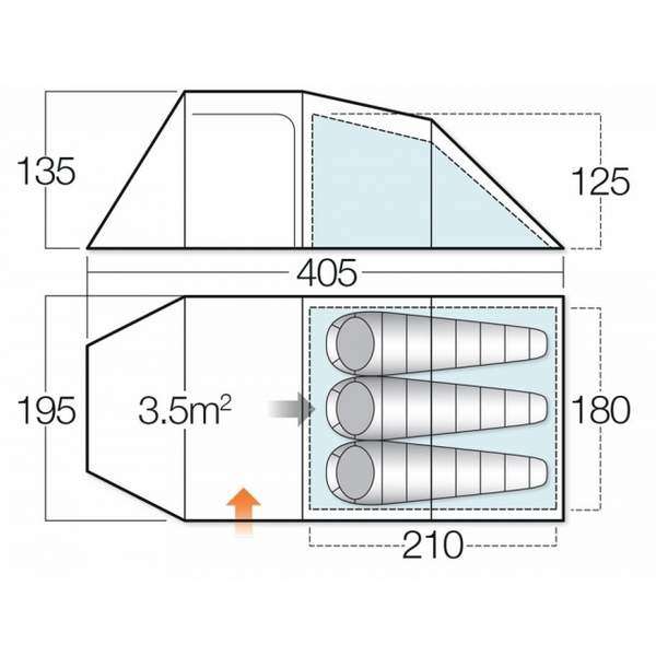 Палатка Vango Mambo 300 Apple Green - 3394090 Палатка Vango Mambo 300 Apple Green - 3394090
