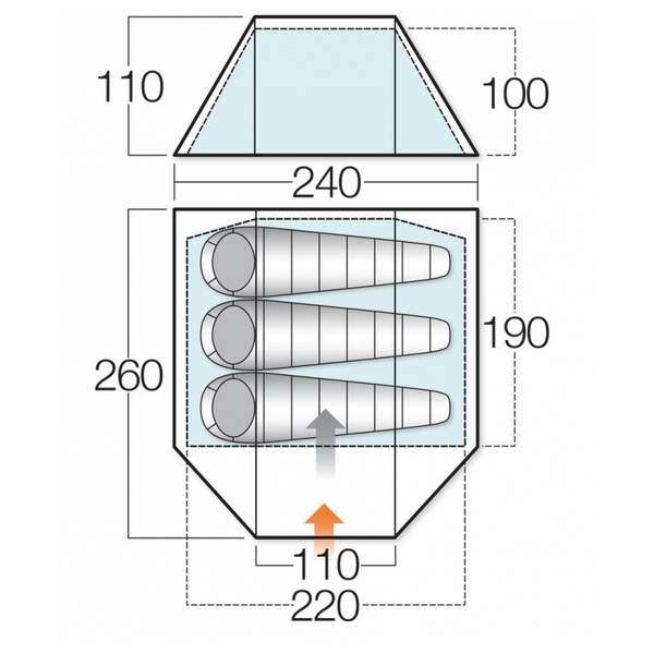 Намет Vango Tango 300 River - 3394096 Намет Vango Tango 300 River - 3394096