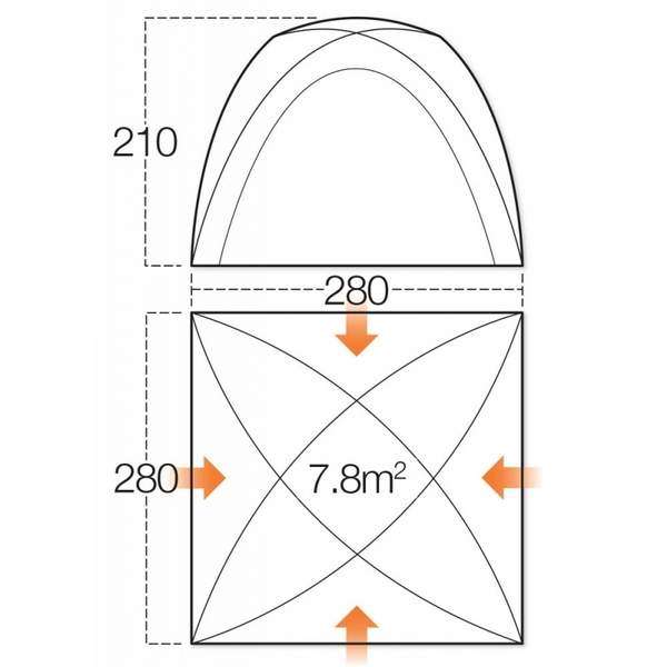 Намет Vango Hogan Hub Medium Herbal - 3394100 Намет Vango Hogan Hub Medium Herbal - 3394100