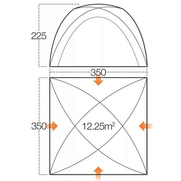 Палатка Vango Hogan Hub Large Herbal - 3394103 Палатка Vango Hogan Hub Large Herbal - 3394103