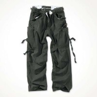 Брюки Surplus Vintage Fatigue Trousers Schwarz Gewas