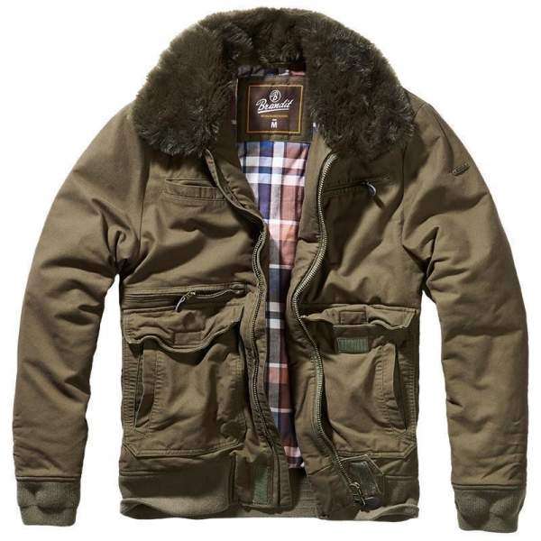 Куртка Brandit Perry Moleskin winterjacket OLIVE - 3421825