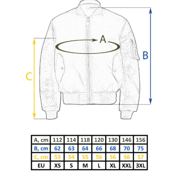 Куртка летная FLIGHT JACKETMA1 STYLE черный - 3422575 Куртка летная FLIGHT JACKETMA1 STYLE черный - 3422575