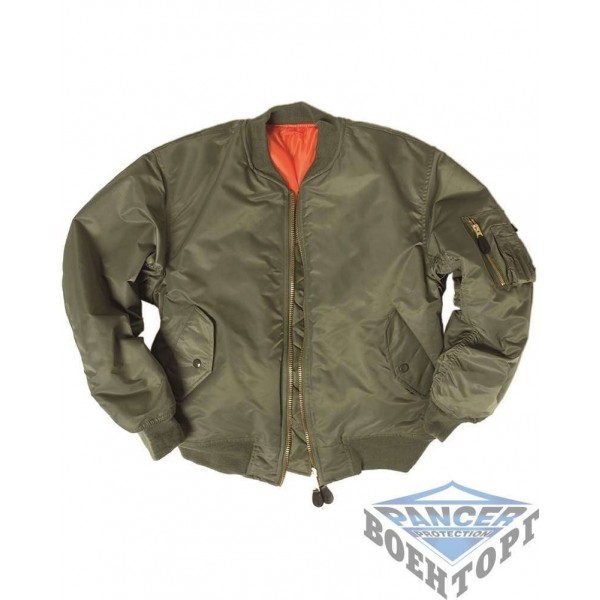Куртка летная FLIGHT JACKET MA1 STYLE олива - 3422576