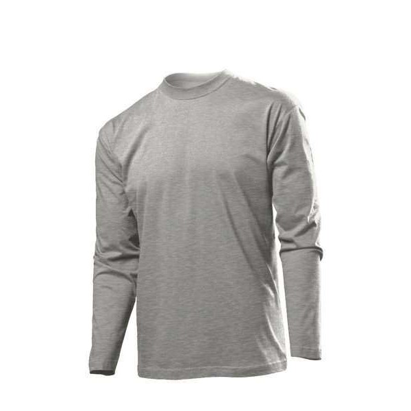 Футболка с длинным рукавом мужская серая ST2500 - 3430791