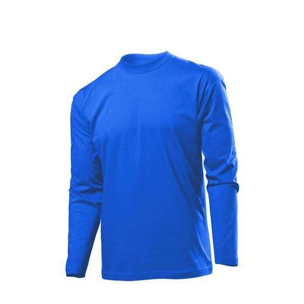 Футболка с длинным рукавом мужская светло-синяя ST2500 - 3430792