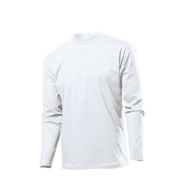 Футболка с длинным рукавом мужская белая ST2500 - 3430794