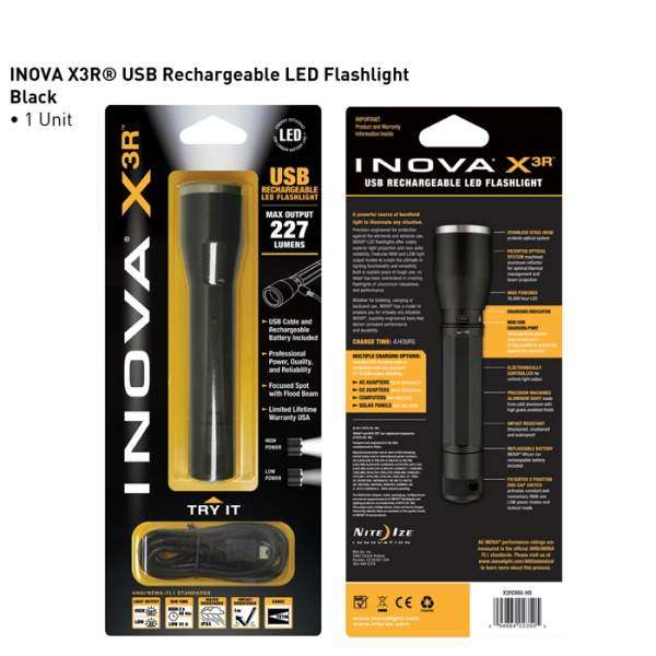 Ліхтар Inova X3R-USB Rechargeable (227 Lm) - 3434254 Ліхтар Inova X3R-USB Rechargeable (227 Lm) - 3434254