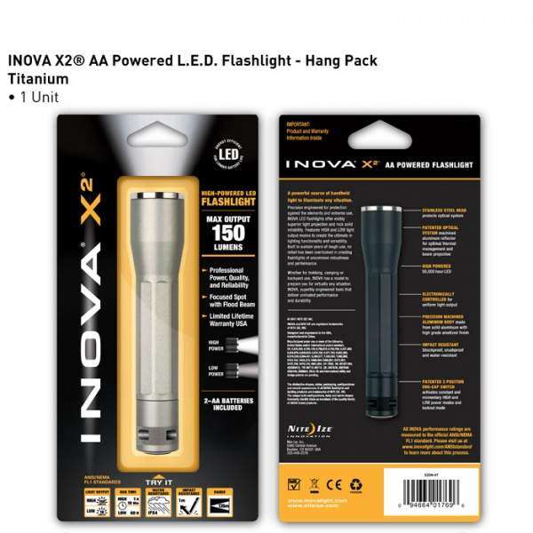 Ліхтар Inova X2-Titanium (150 Lm) - 3434255 Ліхтар Inova X2-Titanium (150 Lm) - 3434255
