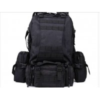 Рюкзак з підсумкими чорний на 55л