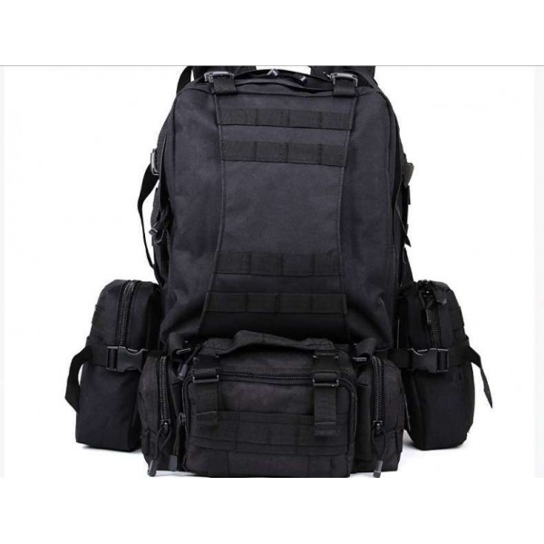 Рюкзак з підсумкими чорний на 55л - 3434350