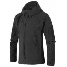 Флісова кофта з капюшоном Black