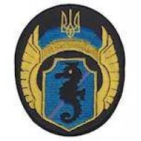 Шеврон ВМС водолаз (морський коник) чорний