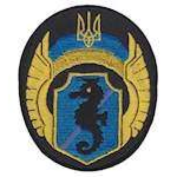 Шеврон ВМС водолаз (морской конек) черный - 3442136