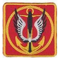 Шеврон Морська піхота якір квадрат червоний