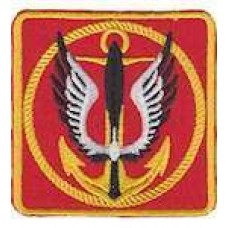Шеврон Морська піхота якір квадрат червоний