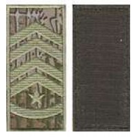 Погоны МО липучка европейского образца старший прапорщик основа варан