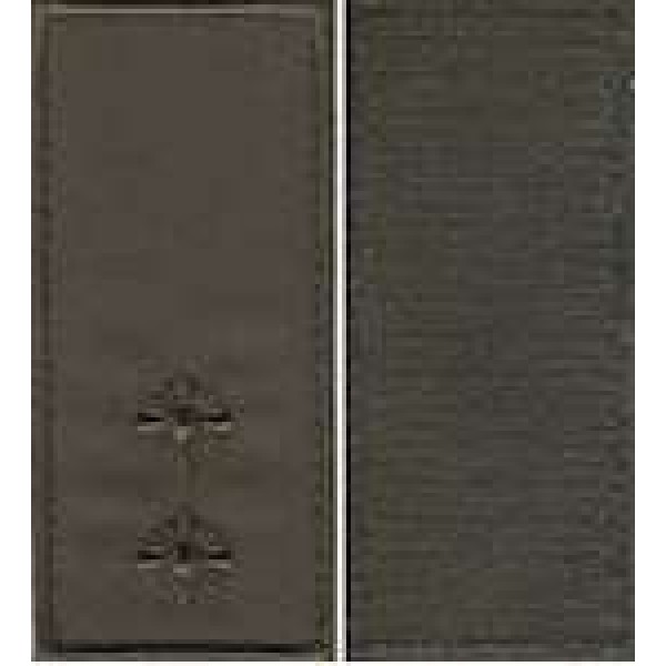 Погоны МО липучка вышитые лейтенант основа олива новые - 3443158