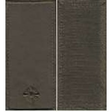 Погоны МО липучка вышитые младший лейтенант основа оливановые