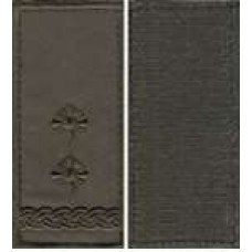 Погоны МО липучка вышитые подполковник основа олива новые