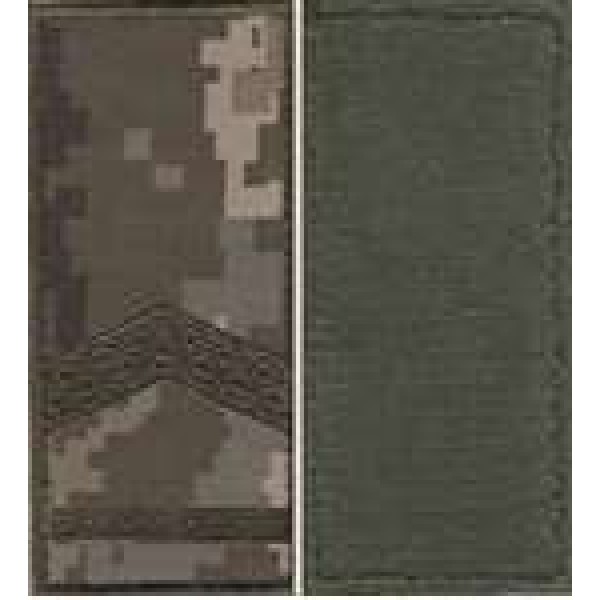 Погоны МО липучка вышитые прапорщик основа укр.пиксель новые - 3443169