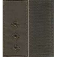 Погони МО липучка вишиті старший лейтенант основа олива нові