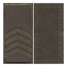 Погони МО липучка вишиті старший сержант основа олива нові (4 лички)