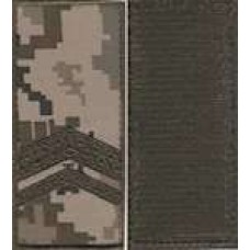 Погони МО липучка вишиті старшина основа укр.піксель нові