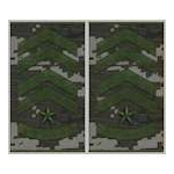 Погоны муфта вышитые европейского образца старший прапорщик основа пограничный пиксель - 3443265