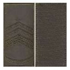 Погоны МО липучка вышитые мастер-сержант основа олива новые