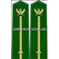 Погоны лесной охраны вышитые младшие 1 звезда