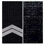 Погоны Капрал Полиции на липучке (черные)