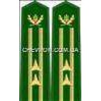 Погоны лесной охраны вышитые старшие 2 звезды