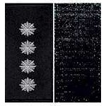 Погоны Капитан Полиции на липучке (черные)