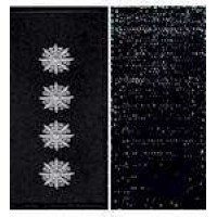 Погоны Капитан Полиции на липучке (черные)