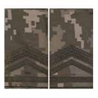 Погоны МО муфта вышитые старший прапорщик основа укр.пиксель новые