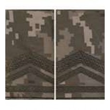 Погоны МО муфта вышитые старший прапорщик основа укр.пиксель новые