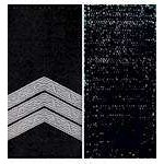 Погоны Сержант Полиции на липучке (черные)