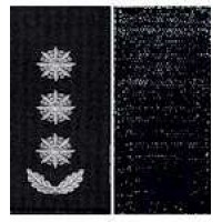 Погони Полковник Поліції на липучці (чорні)