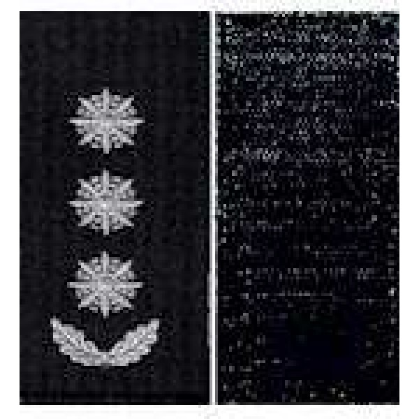 Погоны Полковник Полиции на липучке (черные) - 3443619