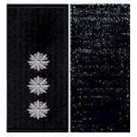 Погони Старший лейтенант Поліції на липучці (чорні)